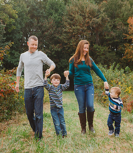 Family outdoors